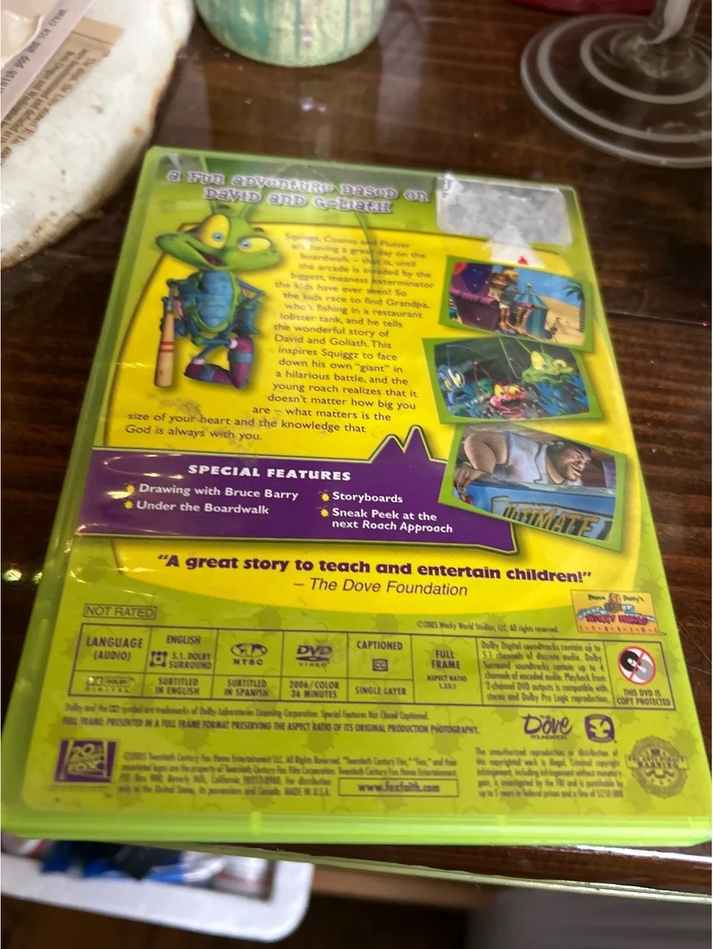 Roach Approach Slingshot Slugger DVD - A Fun Adventure Based on David and Goliat